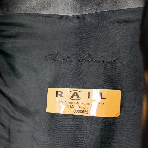 Rick Owens Mixed Leather Motorcycle Jacket - Picture 3 of 8